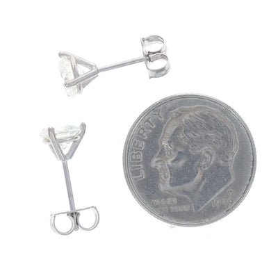 1.42ctw Diamond Earrings White Gold