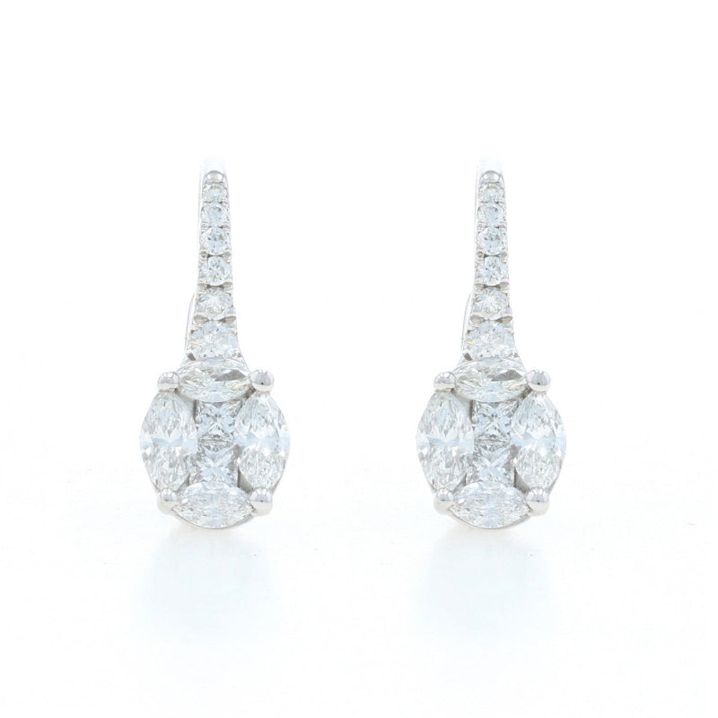 .61ctw Diamond Earrings White Gold