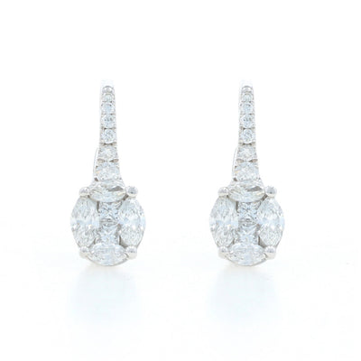 .61ctw Diamond Earrings White Gold