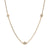 .56ctw Diamond Diamond Cut Cable Chain Station Necklace Yellow Gold