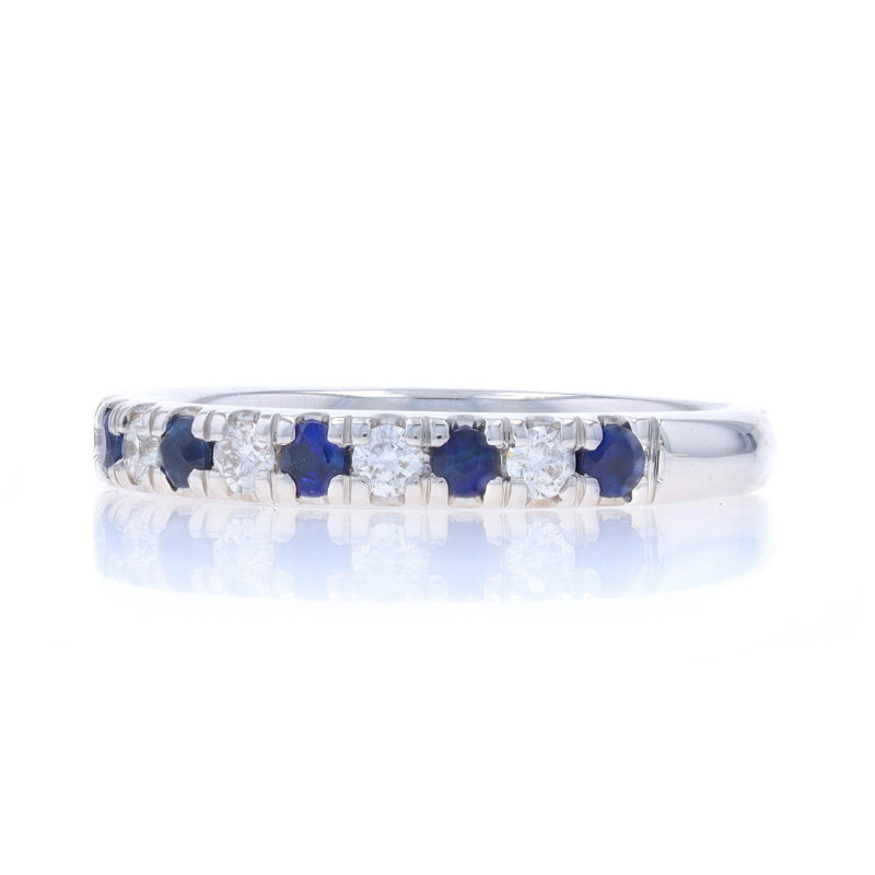 .67ctw Sapphire and Diamond Band White Gold