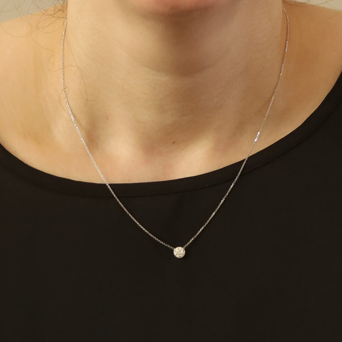.70ct Diamond Pendant Necklace White Gold