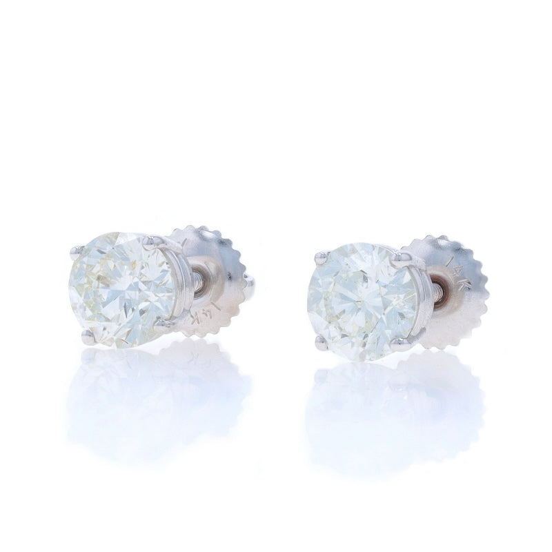 1.89ctw Diamond Earrings White Gold