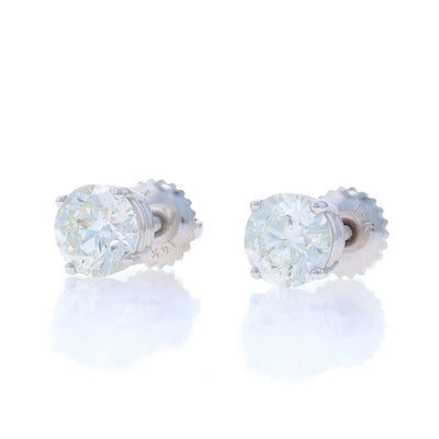1.89ctw Diamond Earrings White Gold