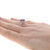 2.59ctw Amethyst and Diamond Ring White Gold