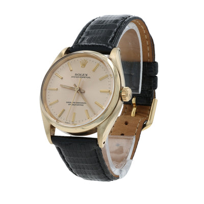 Rolex Oyster Perpetual 34 Men's Watch 1002 Yellow Gold Automatic
