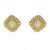 .27ctw Diamond and Akoya Pearl Earrings Yellow Gold