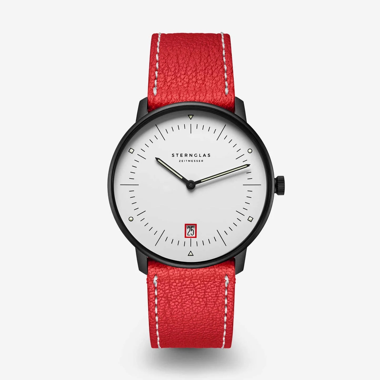 Sternglas Naos Edition Bauhaus III Men's Wristwatch S01-NAB15-CA02 Stainless Steel Quartz