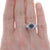 3.14ctw Sapphire and Diamond Ring White Gold