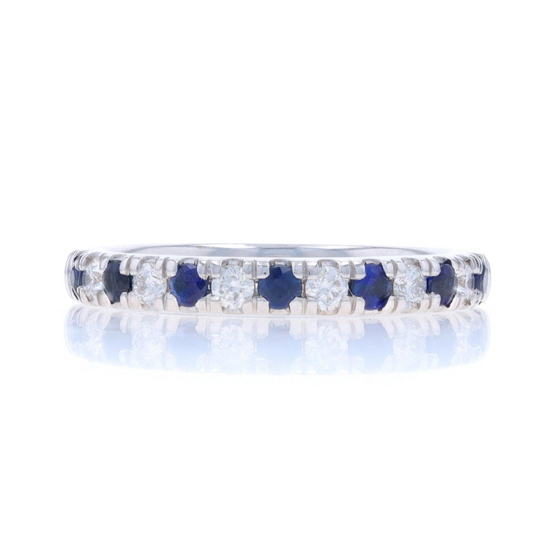 .67ctw Sapphire and Diamond Band White Gold