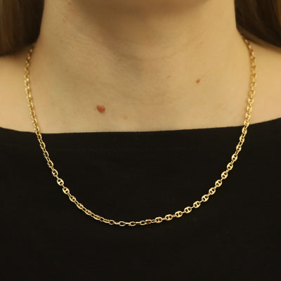 Gucci Link Chain Necklace Yellow Gold