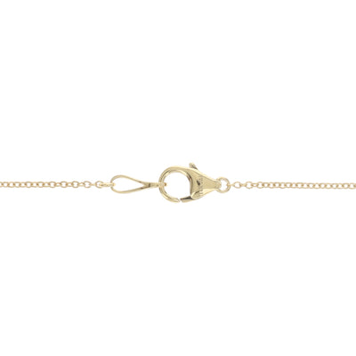 .38ctw Diamond Drop Station Necklace Yellow Gold