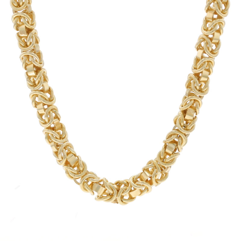 Fancy Byzantine Necklace Yellow Gold