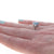 3.30ctw Blue Topaz and Diamond Ring White Gold