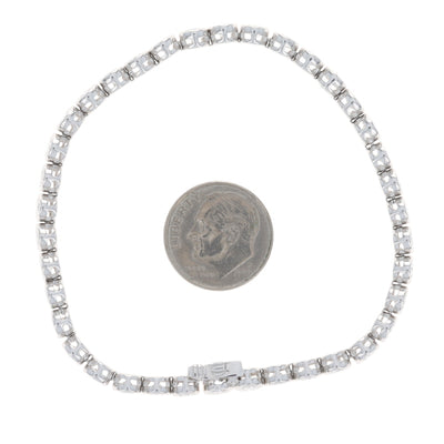 9.30ctw Diamond Bracelet White Gold