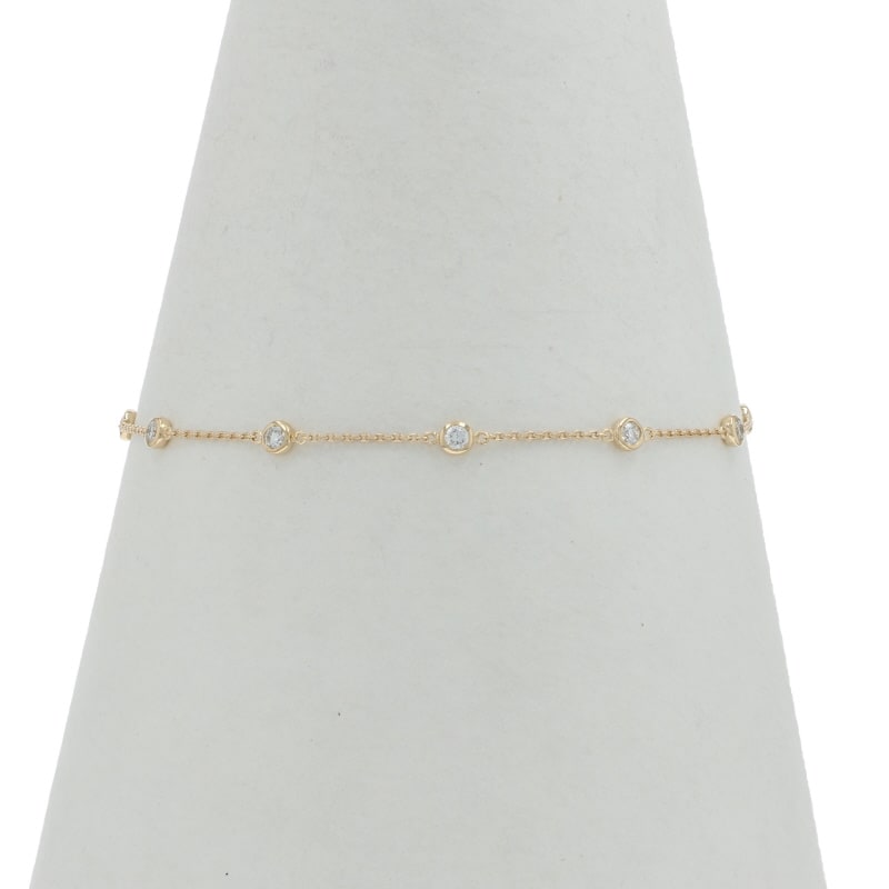 .50ctw Diamond Women's Cable Bracelet Yellow Gold