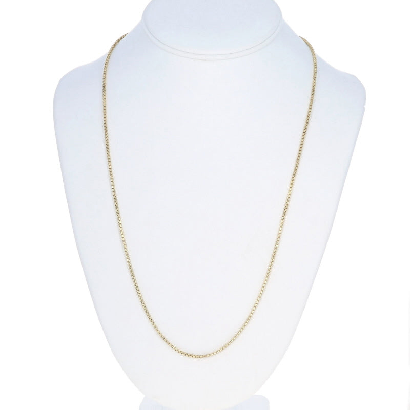 Box Chain Necklace Yellow Gold