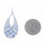 1.65ctw Sapphire and Diamond Pendant White Gold