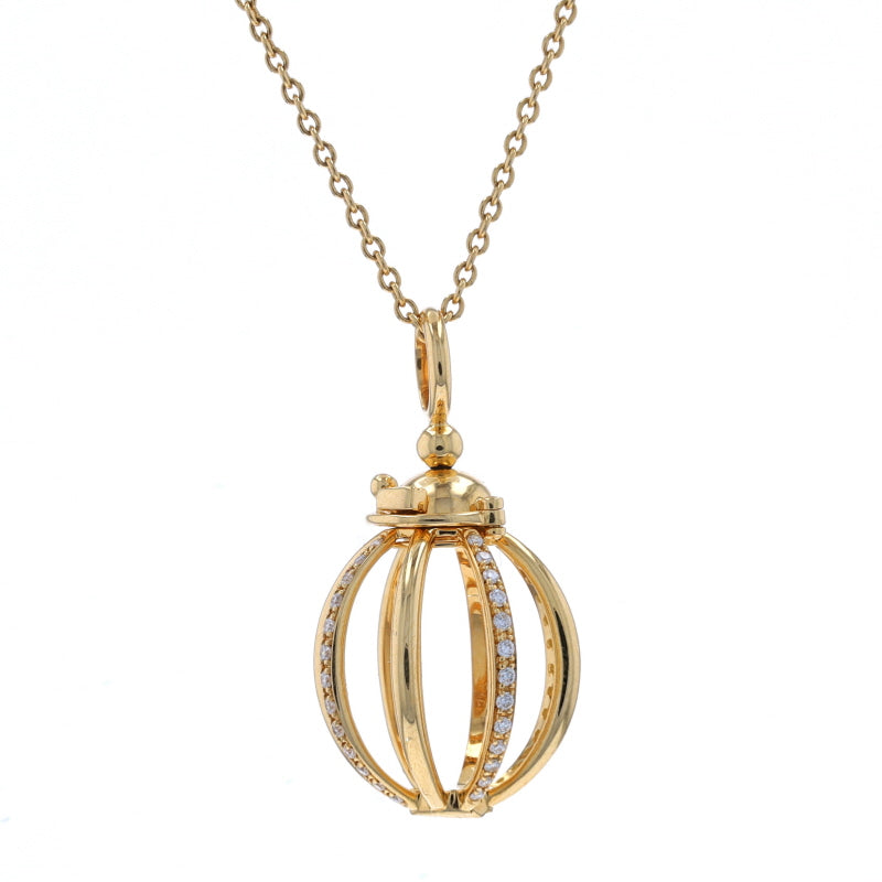 Katherine Jeter .25ctw Diamond Pendant Necklace Yellow Gold
