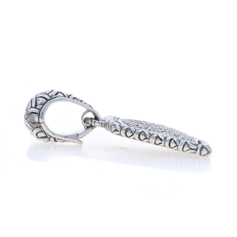 John Hardy Naga Pendant Enhancer .75ctw Diamond Pendant Sterling Silver