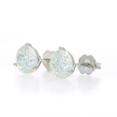 3.01ctw Diamond Women's Earrings White Gold