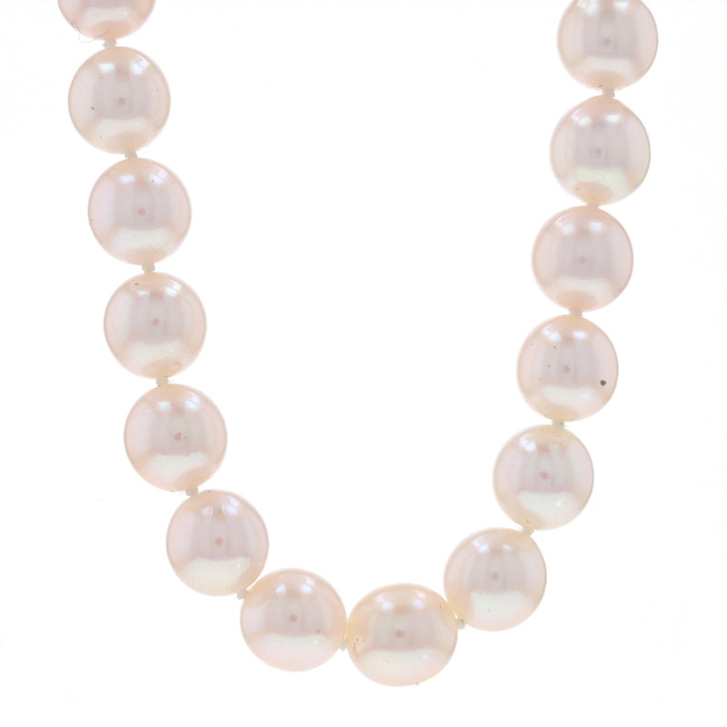 Sterling Silver Cultured Pearl String Necklace