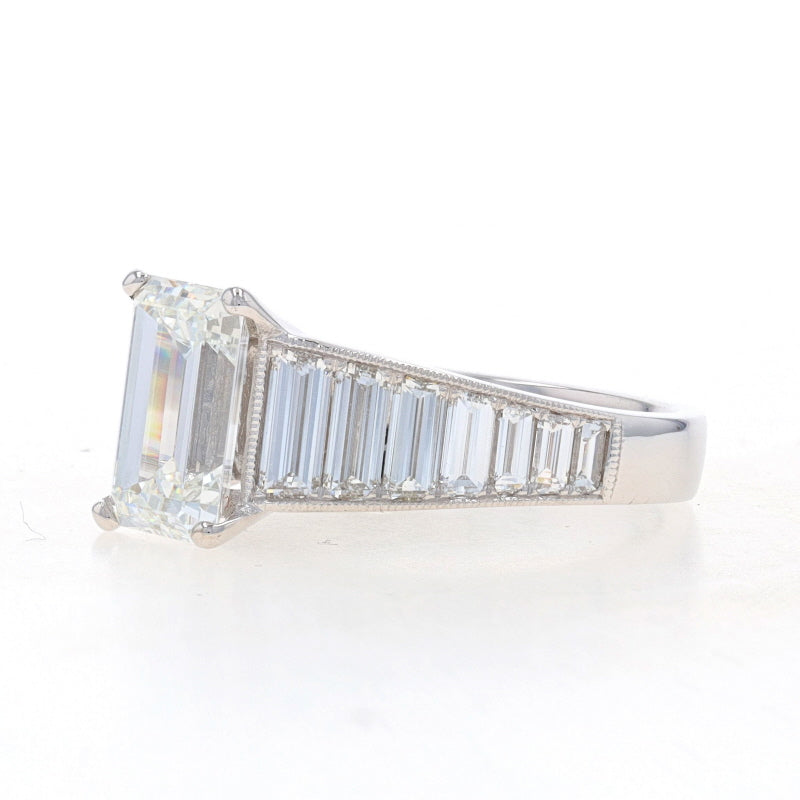 3.65ctw Diamond and Diamond Ring White Gold