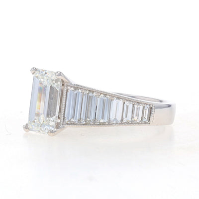 3.65ctw Diamond and Diamond Ring White Gold
