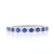 .57ctw Sapphire and Diamond Band White Gold