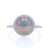 .35ctw Tahitian Pearl and Diamond Ring White Gold