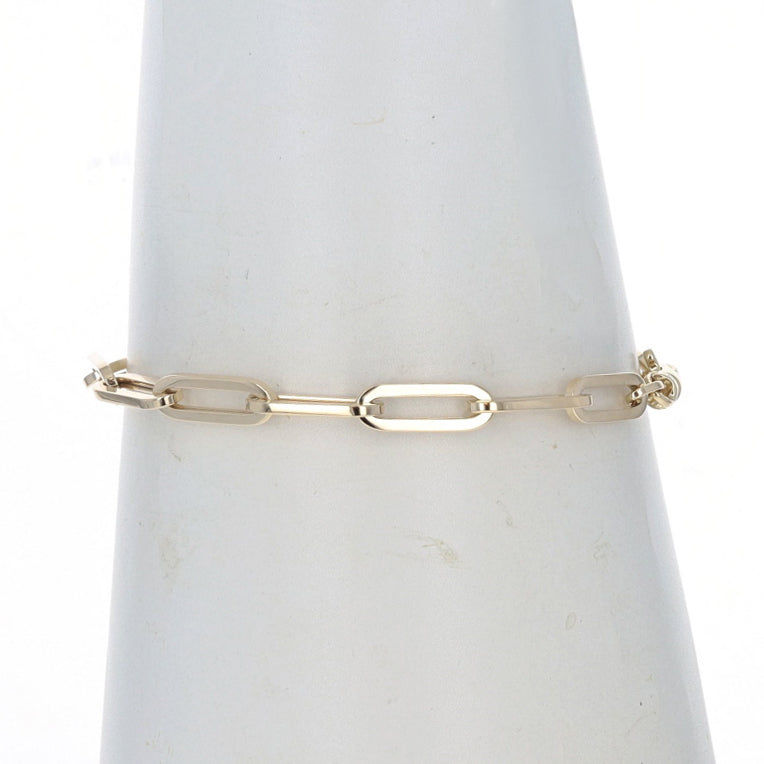 Paperclip Bracelet Yellow Gold