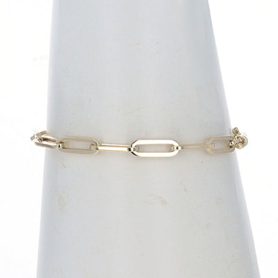 Paperclip Bracelet Yellow Gold