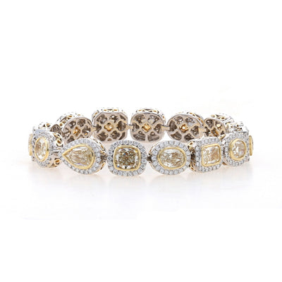 19.68ctw Diamond Bracelet White Gold