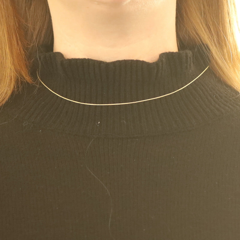 Wheat Chain Necklace Yellow Gold