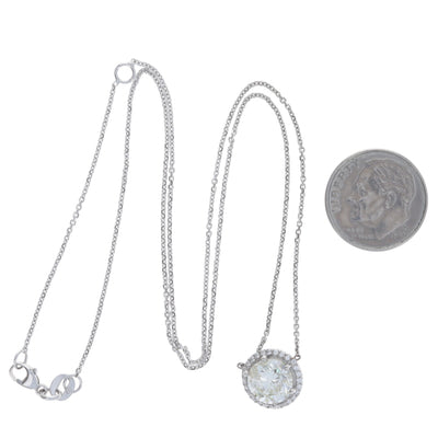 2.18ctw Diamond and Diamond Pendant Necklace White Gold