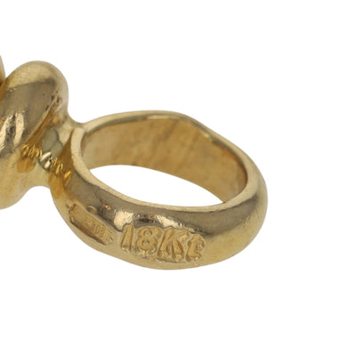 Beaded Strand Necklace Yellow Gold