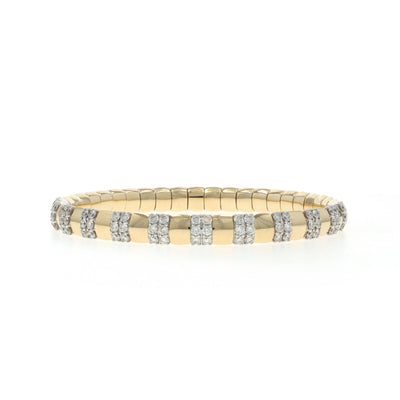 2.13ctw Diamond Bracelet Yellow Gold