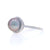 .35ctw Tahitian Pearl and Diamond Ring White Gold