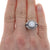 Beverly K 2.01ctw Cubic Zirconia Placeholder and Sapphire Ring White Gold