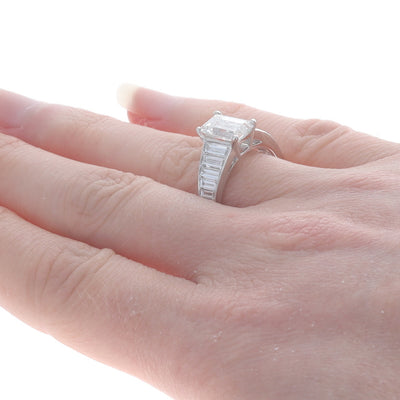 3.65ctw Diamond and Diamond Ring White Gold