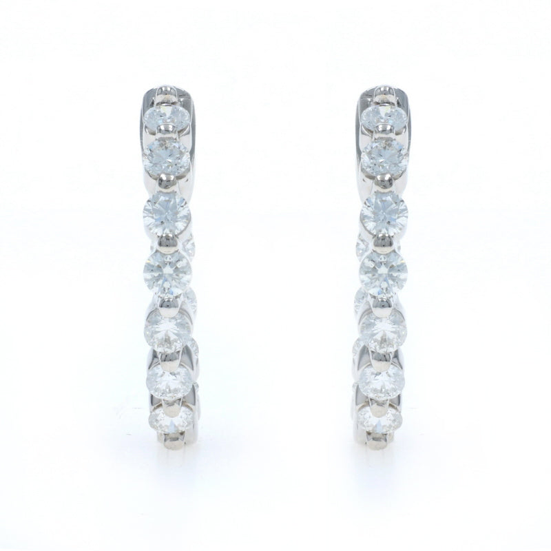 1.15ctw Diamond Earrings White Gold