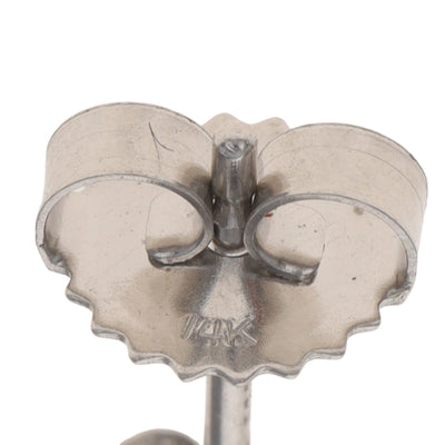 1.26ctw Sapphire and Diamond Earrings White Gold