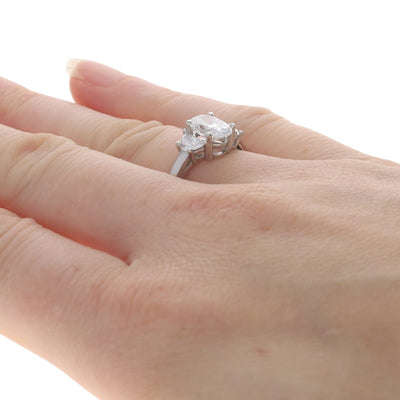 Diamond and Diamond Women's Ring Platinum