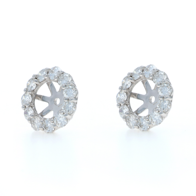 1.54ctw Diamond Earring Enhancers White Gold