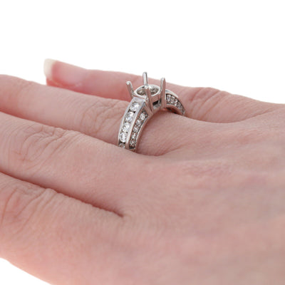 .75ctw N/A and Diamond Ring White Gold