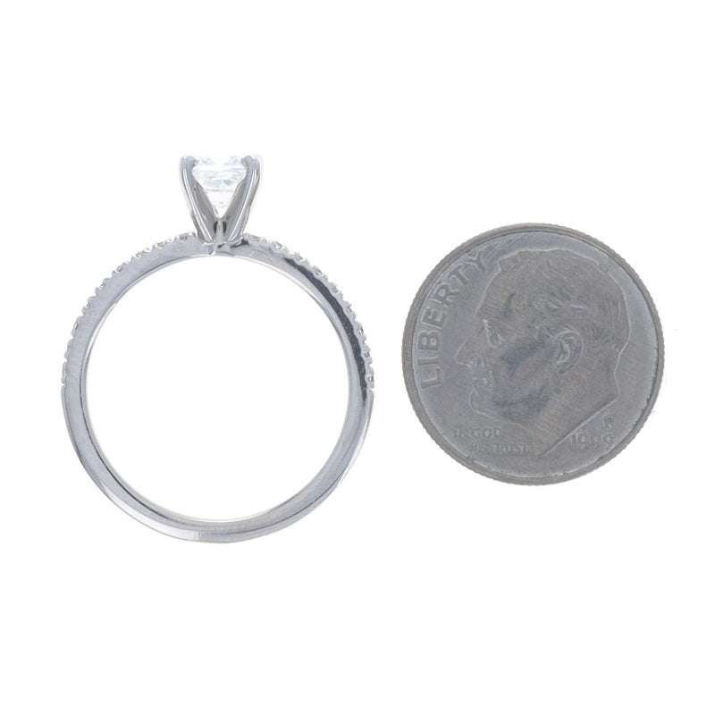1.08ctw Diamond and Diamond Ring White Gold