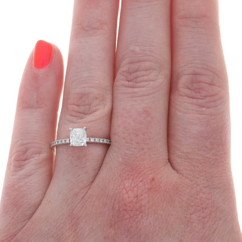 1.08ctw Diamond and Diamond Ring White Gold