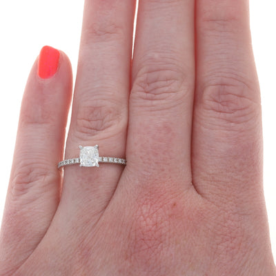 1.08ctw Diamond and Diamond Ring White Gold