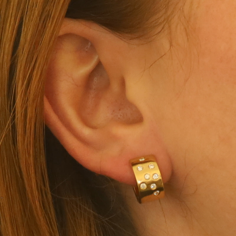 Diamond Earrings Yellow Gold