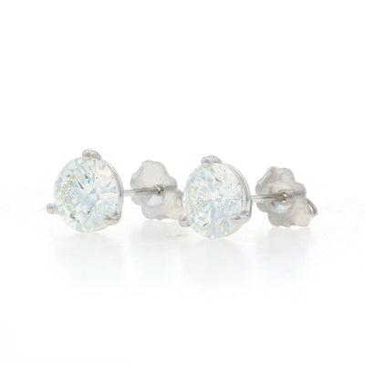 2.60ctw Diamond and Diamond Earrings White Gold